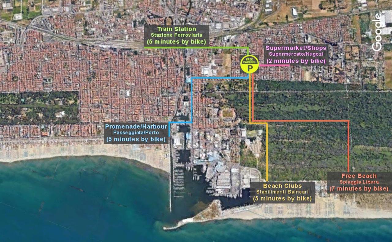 Luminoso, Spazioso Con Aria Condiz E Bici Viareggio